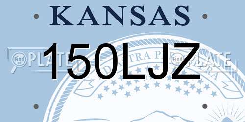 150LJZ Kansas License Plate