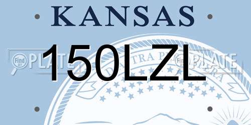 150LZL Kansas License Plate