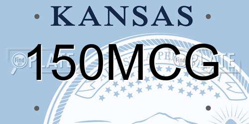 150MCG Kansas License Plate