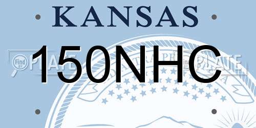 150NHC Kansas License Plate