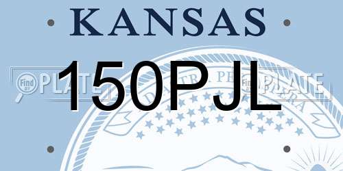 150PJL Kansas License Plate
