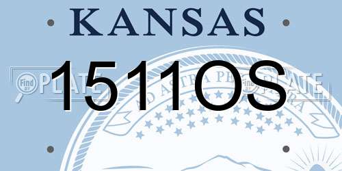 1511OS Kansas License Plate