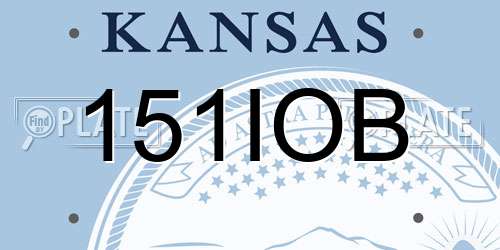 151IOB Kansas License Plate