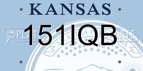 151IQB Kansas License Plate