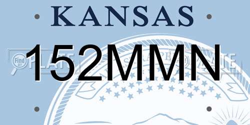 152MMN Kansas License Plate