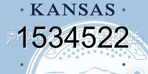 1534522 Kansas License Plate