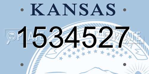 1534527 Kansas License Plate