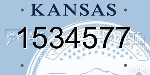 1534577 Kansas License Plate