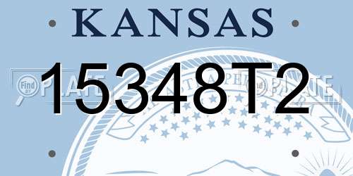 15348T2 Kansas License Plate