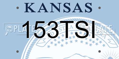 153TSI Kansas License Plate