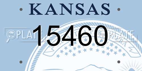 15460 Kansas License Plate