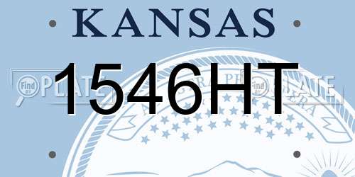 1546HT Kansas License Plate