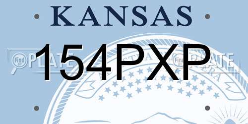154PXP Kansas License Plate