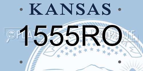 1555RO Kansas License Plate