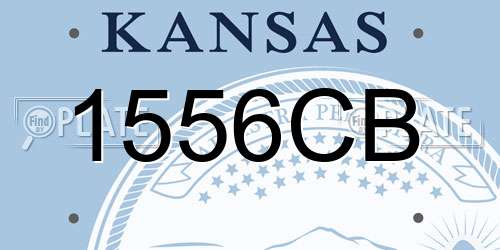 1556CB Kansas License Plate