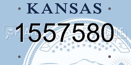 1557580 Kansas License Plate