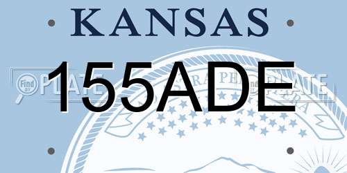 155ADE Kansas License Plate