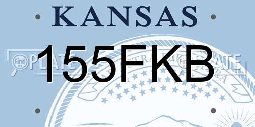155FKB Kansas License Plate