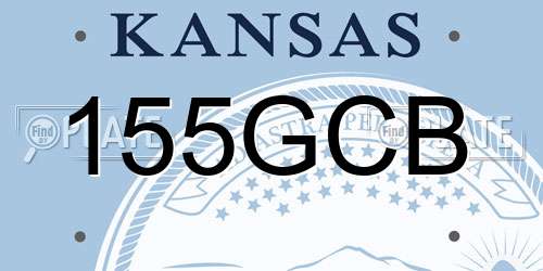 155GCB Kansas License Plate