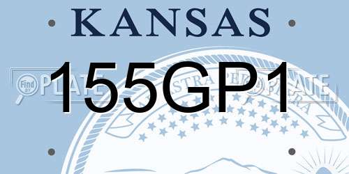 155GP1 Kansas License Plate