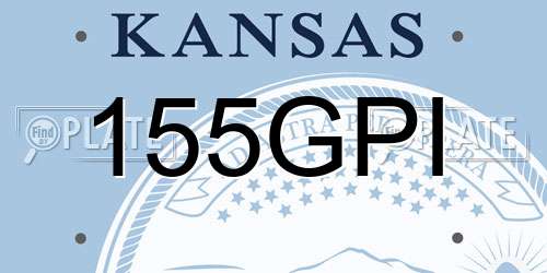 155GPI Kansas License Plate