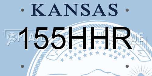 155HHR Kansas License Plate