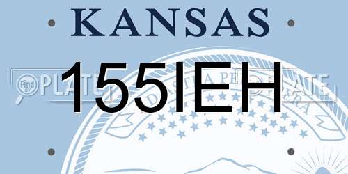 155IEH Kansas License Plate