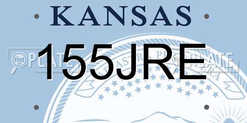 155JRE Kansas License Plate