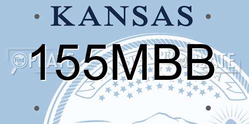 155MBB Kansas License Plate