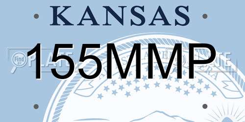 155MMP Kansas License Plate