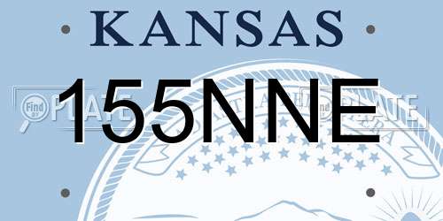 155NNE Kansas License Plate