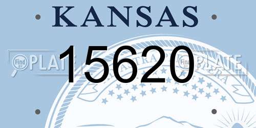 15620 Kansas License Plate