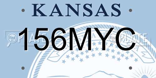 156MYC Kansas License Plate