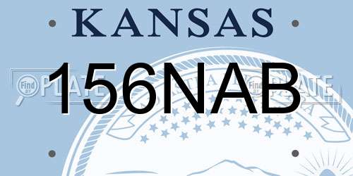 156NAB Kansas License Plate