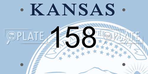 158 Kansas License Plate