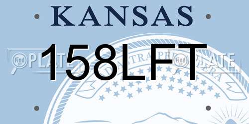 158LFT Kansas License Plate