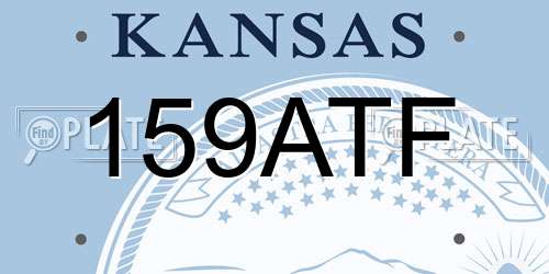 159ATF Kansas License Plate
