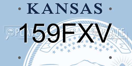 159FXV Kansas License Plate