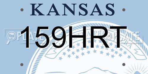 159HRT Kansas License Plate