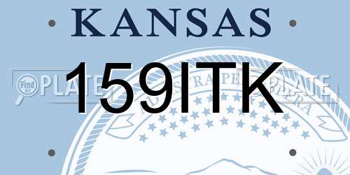 159ITK Kansas License Plate