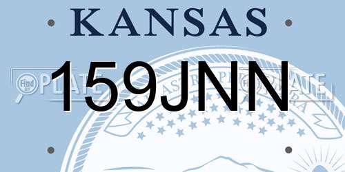 159JNN Kansas License Plate
