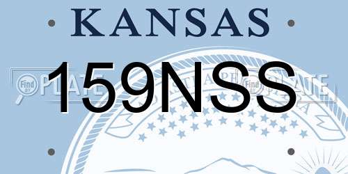 159NSS Kansas License Plate
