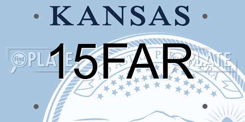 15FAR Kansas License Plate