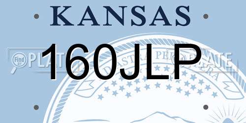 160JLP Kansas License Plate