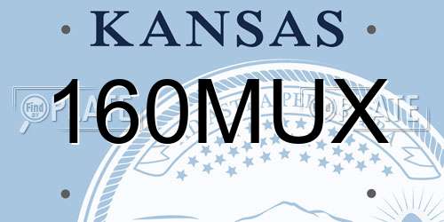 160MUX Kansas License Plate