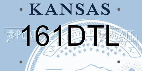 161DTL Kansas License Plate