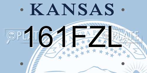 161FZL Kansas License Plate