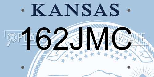 162JMC Kansas License Plate