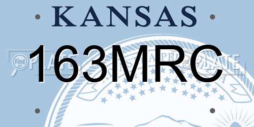 163MRC Kansas License Plate