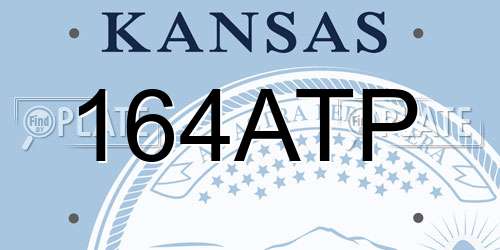 164ATP Kansas License Plate